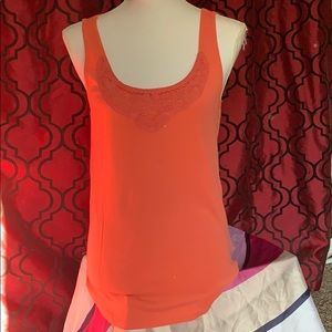 Loft lace detail dressy tank top